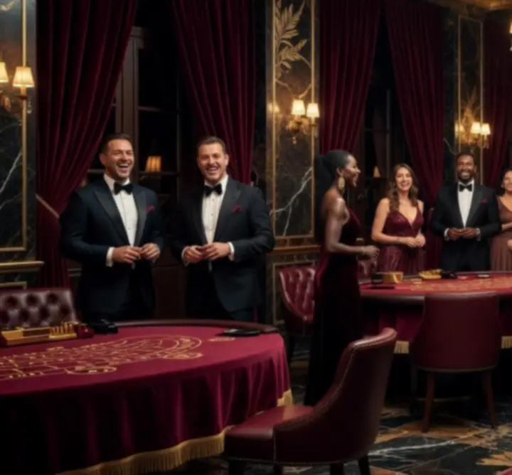 Luksusowe eventy rozrywkowe Venue Fusion Club z eleganckimi stołami casino