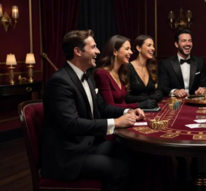 Prywatne przyjęcie w klimacie casino z ruletką i pokerem