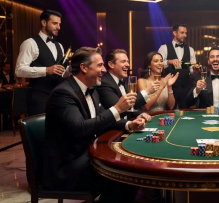 Wieczór pokerowy w gronie przyjaciół organizowany przez Venue Fusion Club